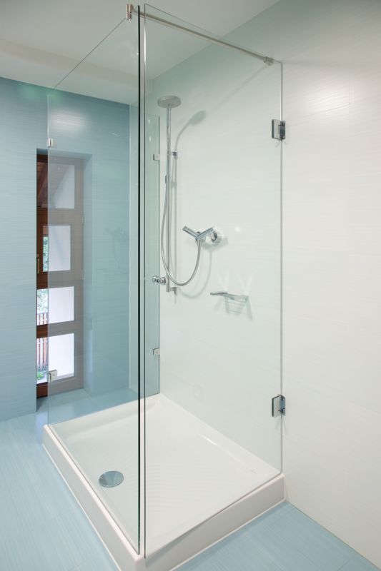 Modern Shower with Matte Finish Fixtures